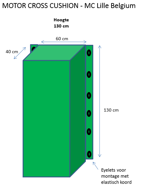 Motor Cross kussens beschermt tegen obstakels