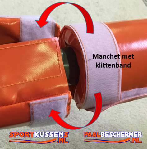 door te koppelen met klittenbandmanchet